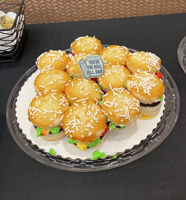 Cupcakes in the shape of cheeseburgers
